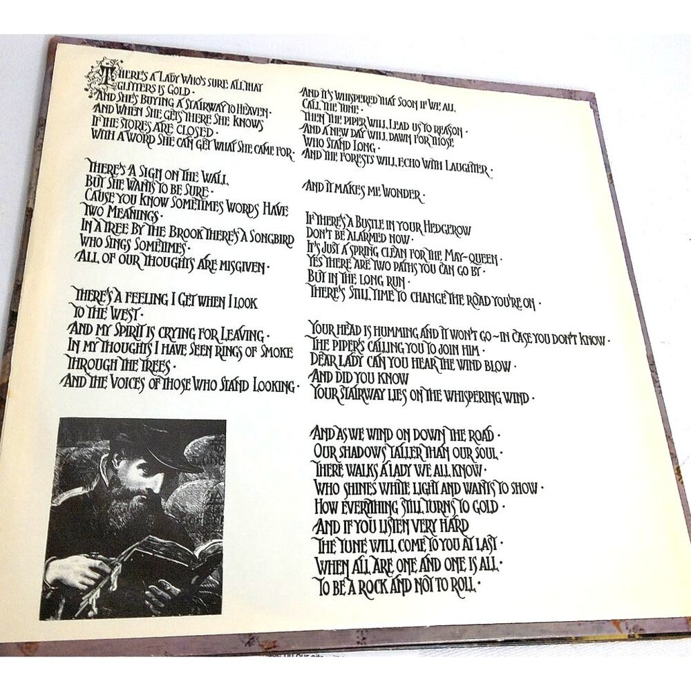 Led Zeppelin IV Zoso 1975 US Press 75 Rockefeller Plaza Pecko Duck SD 7208 - Picture 5 of 9
